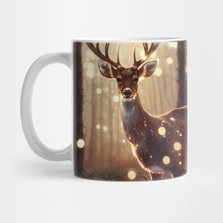 Happy deer at magical forest Mug